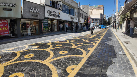 عملیات احداث پیادهراه و بهسازی خیابان سوم فاز ۱ رجایی شهر به پایان رسید پیاده راه رجایی شهر