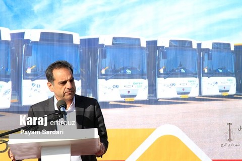 افتتاح فاز اول توسعه ناوگان حمل و نقل عمومی