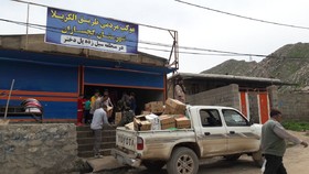 خدمات امدادی گروه جهادی بسیج شهرداری در روستای بابازید لرستان