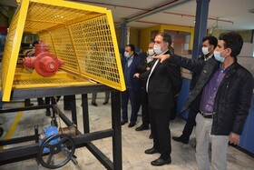 بازدید از شرکت تولید تجهیزات آتش‌نشانی در نظرآباد