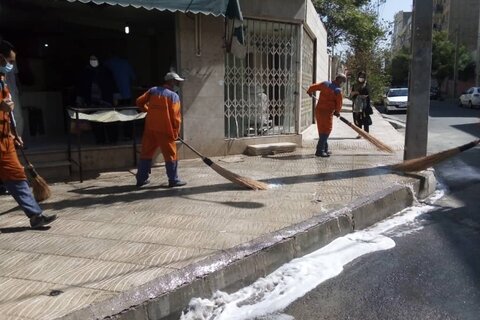 طرح جهادی پاکسازی محلات منطقه ۹ آغاز شد ۹ - کراپشده
