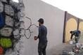 دیوارهای محله «اسلام آباد» رنگ‌آمیزی شد