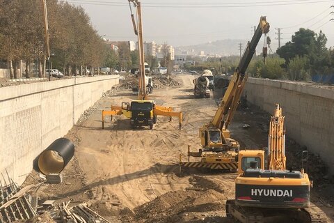 پیشرفت تقاطع «ماهان - آزادی» ۷۵ درصد است  66 - کراپشده