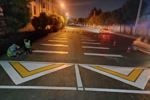 گذرگاههای عابرپیاده منطقه سه رنگآمیزی شد 66 - کراپشده