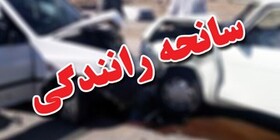 برخورد پنج دستگاه خودرو در بزرگراه کرج - تهران