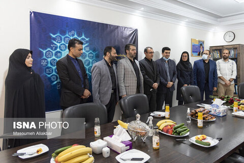 حضور اعضای شورای شهر و سرپرست شهرداری کرج در ایسنا بازدید از ایسنا