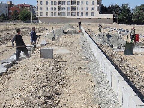 اجرای عملیات عمرانی در اراضی خیابان شهید ایرانی 5