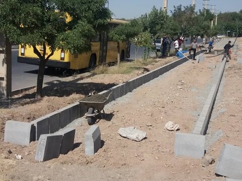 بیش از ۵ هزار متر جدولگذاری در منطقه ۶ کرج اجرا شد منطقه 6