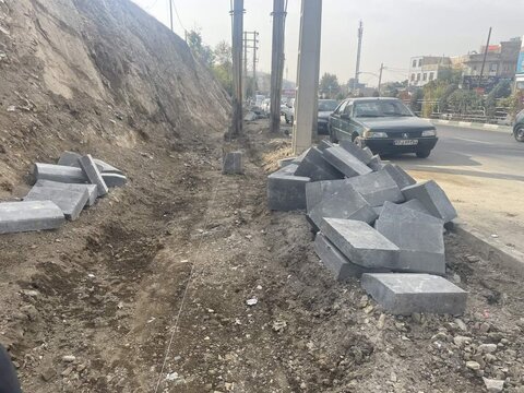 آغاز عملیات اجرایی فاز دوم پیاده راهسازی بلوار «خط ۴ حصار» 10