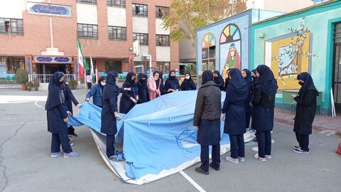 تمرین مانور زلزله در ۳۵ دبیرستان اجرا شد مانور