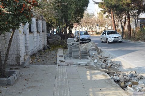 پیادهروهای منطقه ۴ کرج بهسازی میشود 4