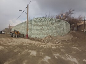 عملیات اجرایی احداث دیوار حائل «خلج آباد» به اتمام رسید
