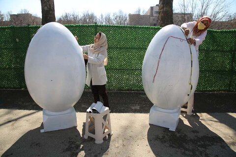 کارگاه آماده سازی تخم مرغ رنگی