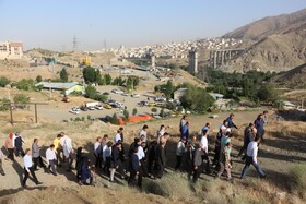 کوه‌پیمایی بسیجیان حوزه هشت شهرداری کرج برگزار شد