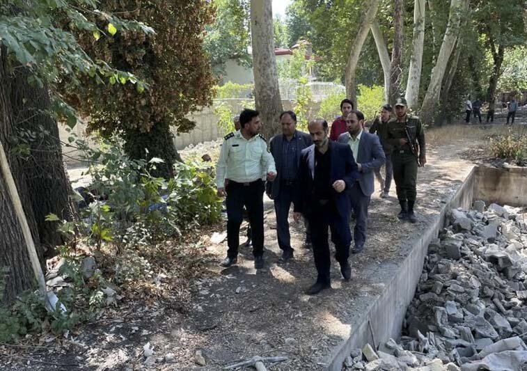 آزادسازی و ساماندهی عرصههای حاشیه رودخانه کرج