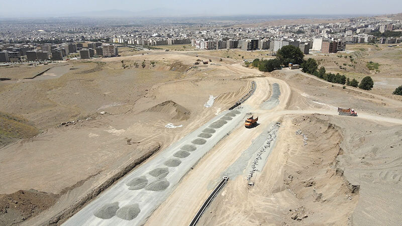 عملیات اجرایی احداث معبر اتصالی بزرگراه شمالی به بلوار انقلاب شمالی رصد شد