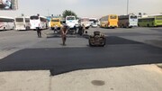 محوطه ترمینال شهید کلانتری بهسازی شد 