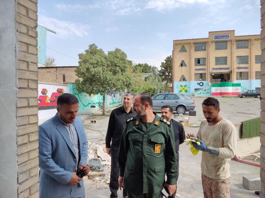 بازدید از بازسازی دبستان حضرت رسول اکرم (ص)