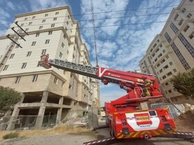 تقویت آمادگی آتش‌نشانان کرج برابر حوادث در ساختمان‌های بلند