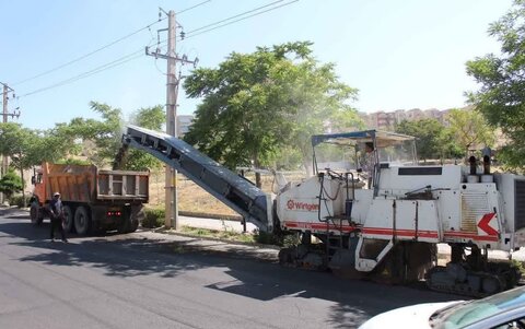 اجرای ۱۴ هزار مترمربع آسفالت در سطح معابر  1