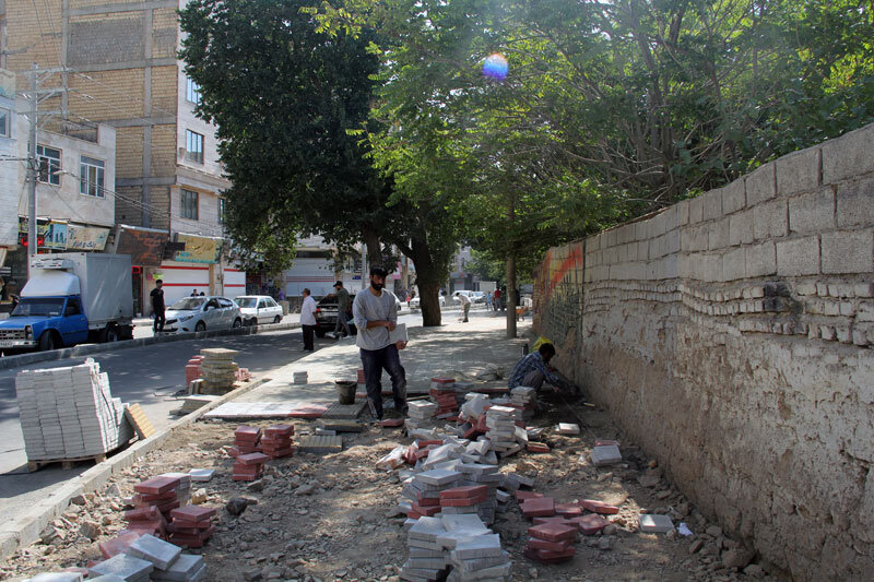عملیات بهسازی محیطی محله حیدرآباد به اتمام رسید