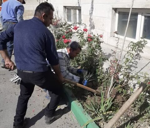 فضای سبز مدارس منطقه ۸ کرج آماده سازی شد 8