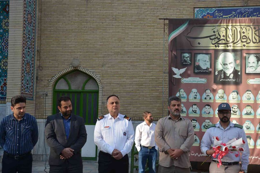 تقدیر از سربازان امریه آتش نشانی کرج