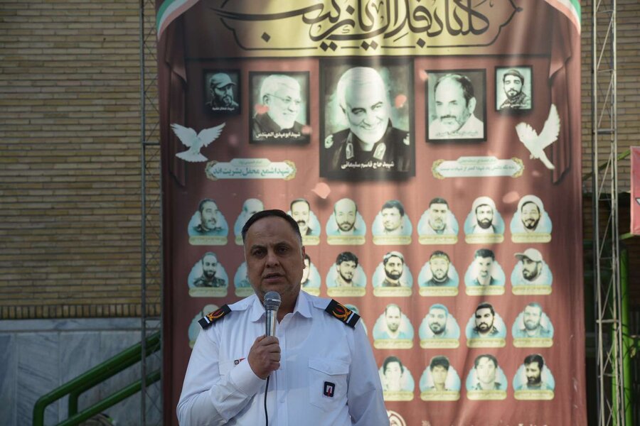 تقدیر از سربازان امریه آتش نشانی کرج