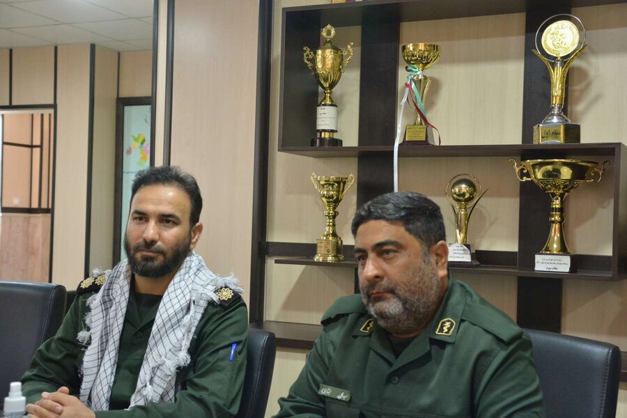 دیدار حافظان امنیت با رئیس آتش نشانی کرج