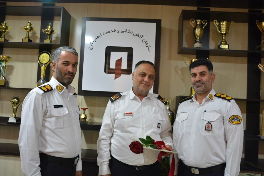 دیدار حافظان امنیت با رئیس آتش نشانی کرج