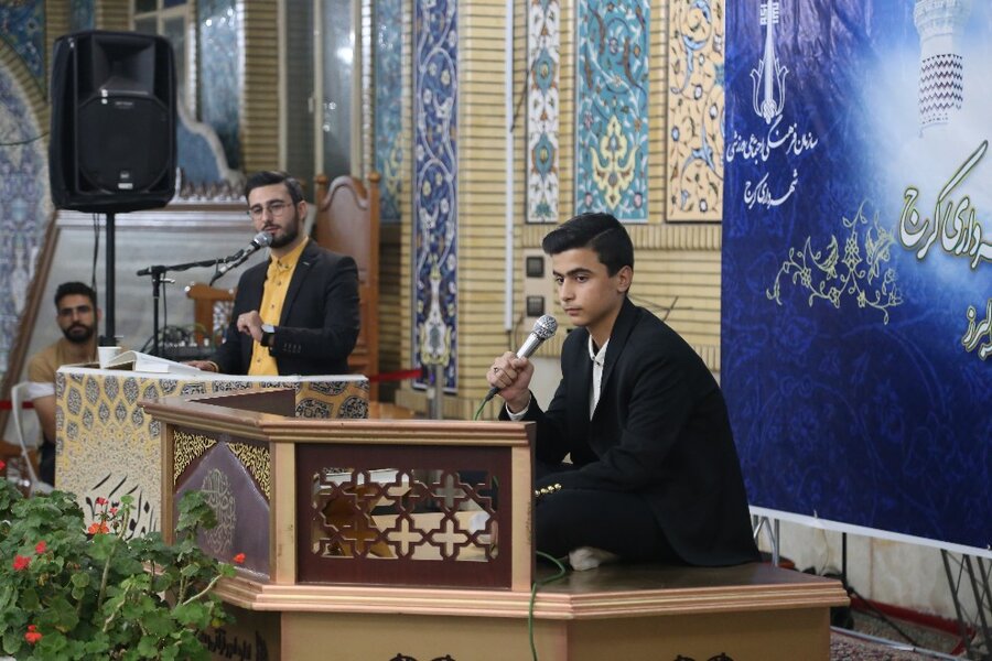 برگزاری محفل قرآن کریم در آستان امامزاده حسن(ع) کرج