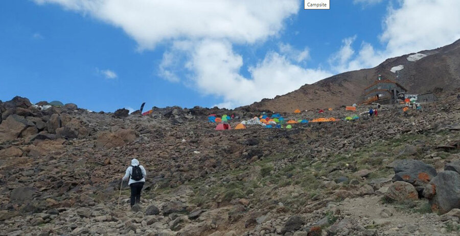 صعود کوهنوردان سازمان فاوا شهرداری کرج به بام ایران