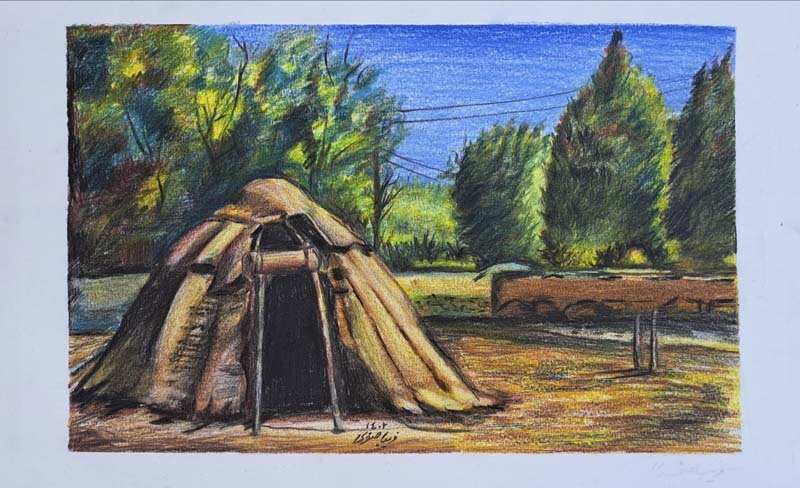 مسابقه بزرگ نقاشی عشایر و روستا در بوستان ایران کوچک برگزار شد