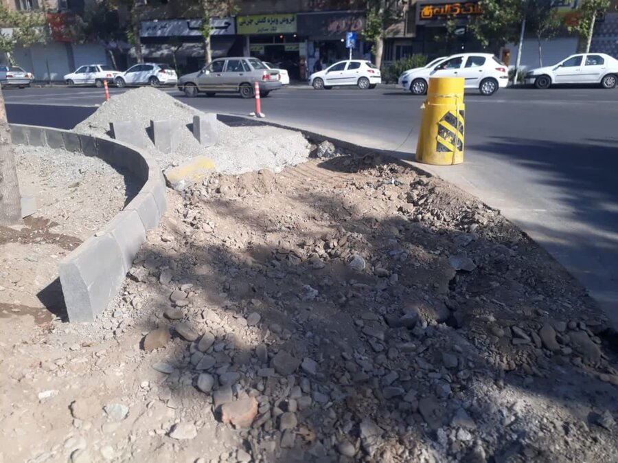 اجرای عملیات اصلاح هندسی و تعریض خیابان شهید بهشتی