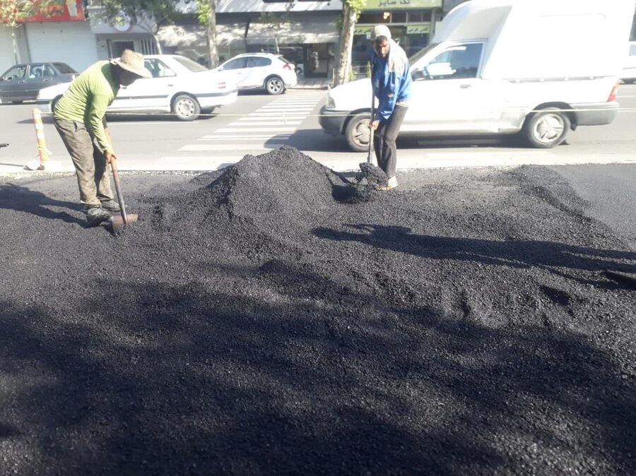 اجرای عملیات اصلاح هندسی و تعریض خیابان شهید بهشتی