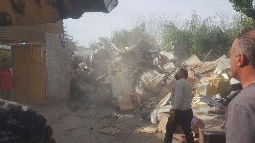 ۱۰ مرکز غیرمجاز جمع‌آوری ضایعات تخریب شد