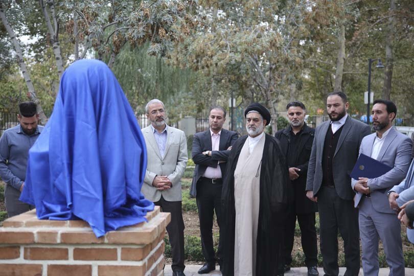 سردیس شهید مدافع امنیت «سید روح الله عجمیان» در کرج رونمایی شد