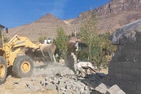 ۲۵ مورد ساخت و ساز غیرمجاز در حریم منطقه شش تخریب شد