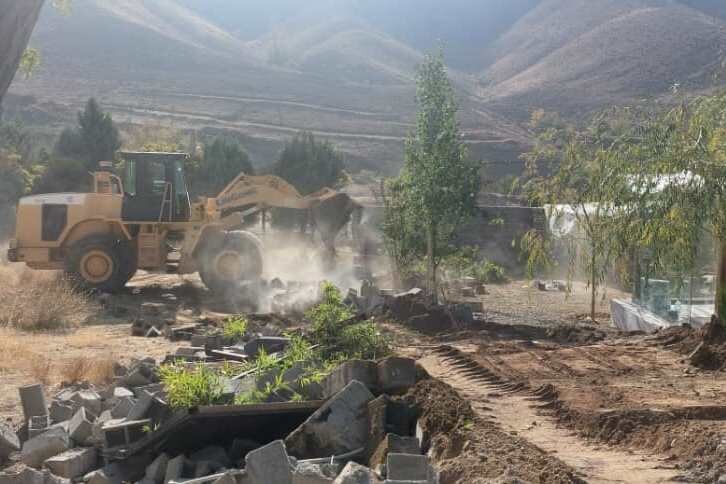 ۲۵ مورد ساخت و ساز غیرمجاز در حریم منطقه شش تخریب شد