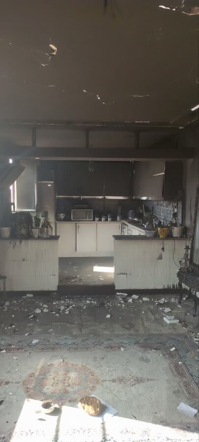 حادثه آتش سوزی ساختمان ۱۰ طبقه