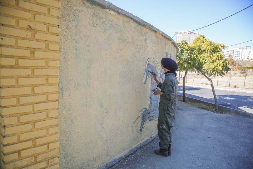 دیوارهای شهرکرج راوی شاهنامه شدند