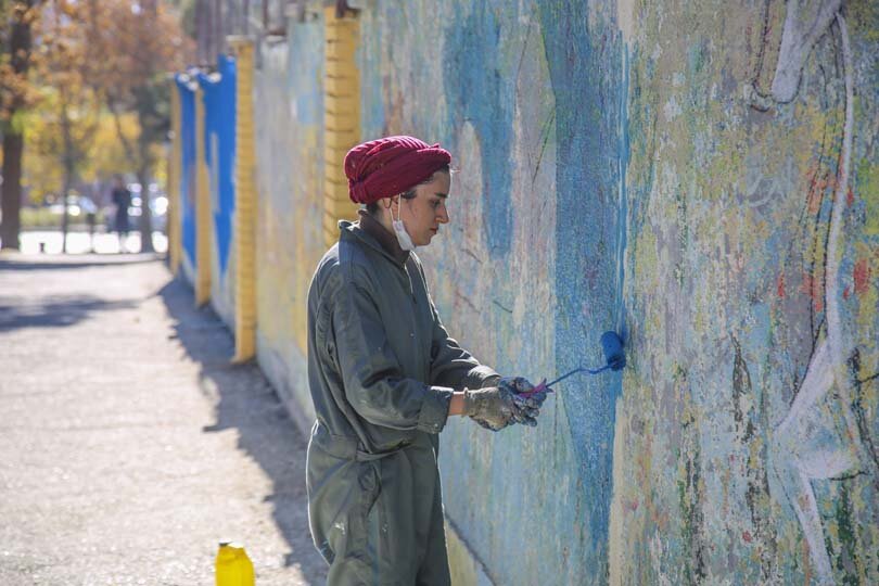 دیوارهای شهرکرج راوی شاهنامه شدند