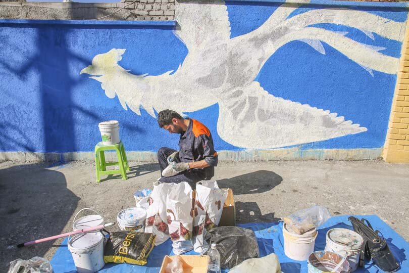 دیوارهای شهرکرج راوی شاهنامه شدند