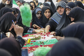 برگزاری مراسم تشییع ۶ شهید گمنام و عزاداری یوم الزهرا در کرج