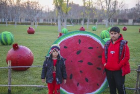 لحظات شاد کودکان در دومین جشنواره شب چله و انار کرج