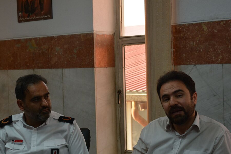 بازدید آتش نشانان قزوینی از مرکز ۱۲۵ کرج