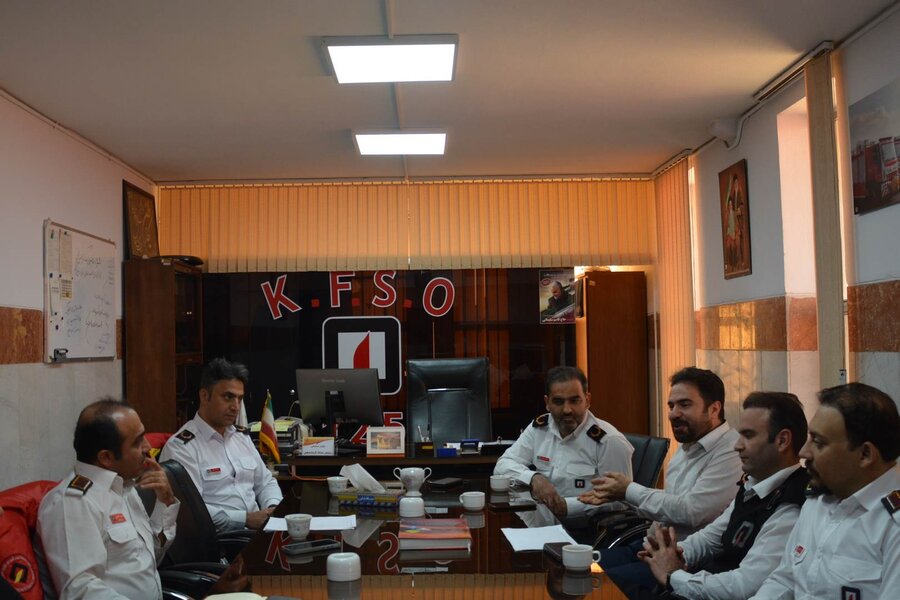 بازدید آتش نشانان قزوینی از مرکز ۱۲۵ کرج