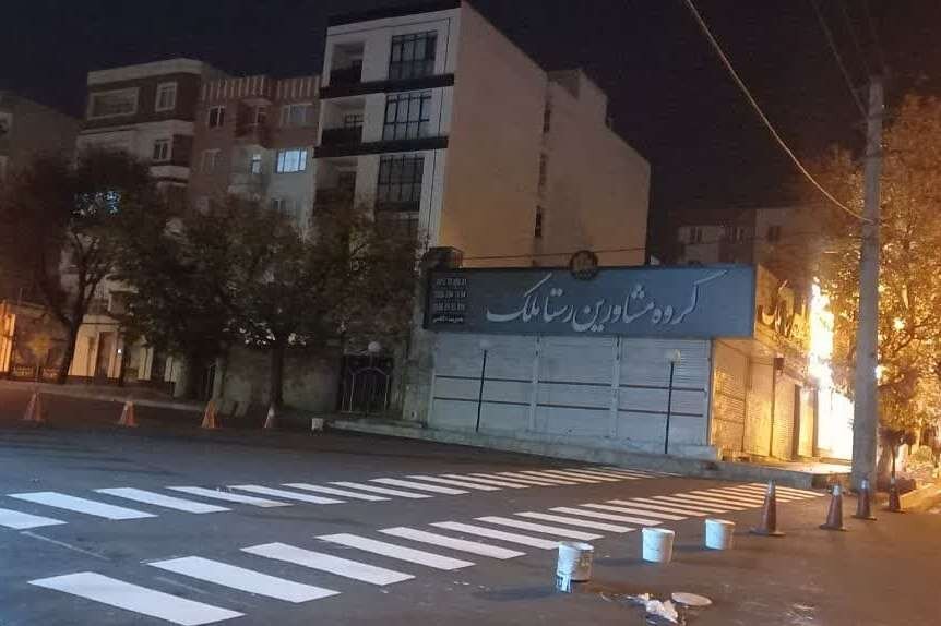 ۳هزار متر خط کشی ترافیکی بولوارهای بهاران و ظفر