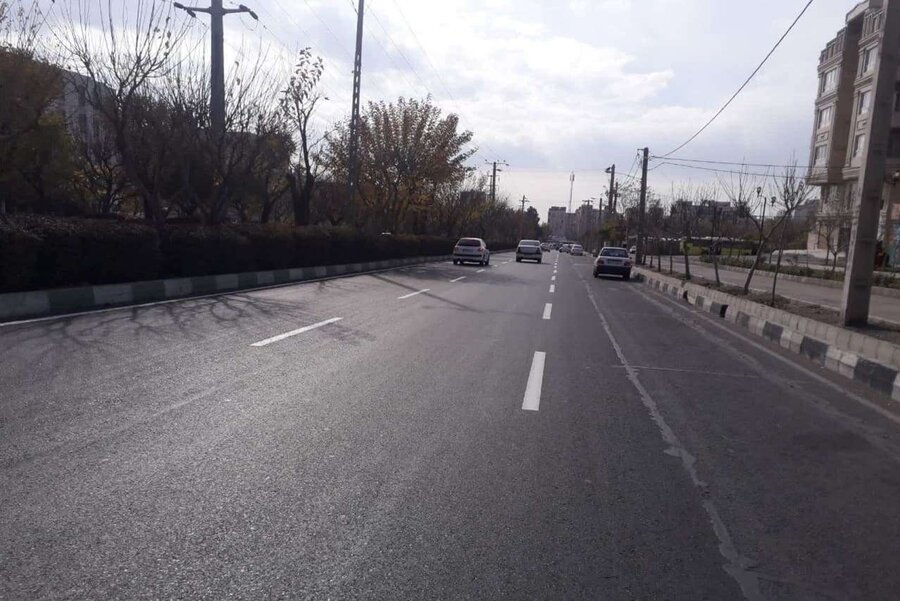 ۳هزار متر خط کشی ترافیکی بولوارهای بهاران و ظفر