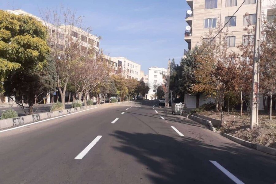 ۳هزار متر خط کشی ترافیکی بولوارهای بهاران و ظفر